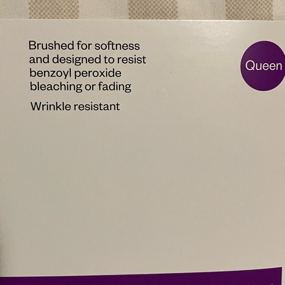 Room Essentials Beige Gingham Microfiber Sheet Set - Picture 2 of 4